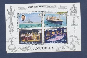 ANGUILLA - Scott 274a - MNH S/S - QEII Silver Jubilee - 1977