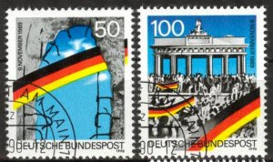 Germany 1990 Opening of the inner-German borders and Berlin Wall set 2 Used CTO