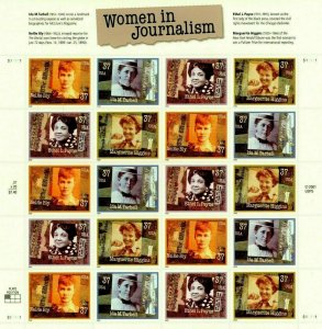 Scott 3665-3668 37¢ Women in Journalism MNH