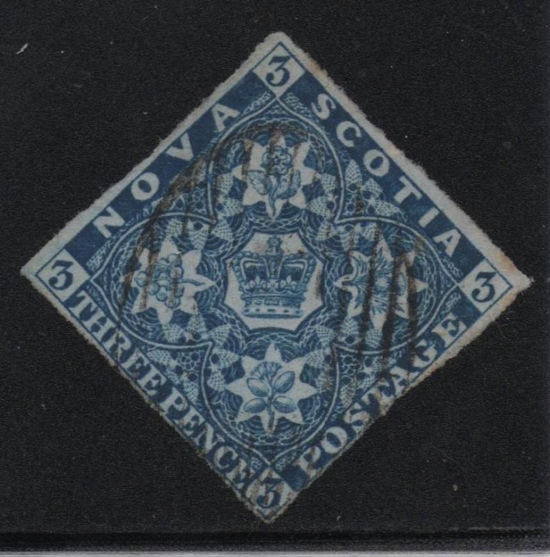 Nova Scotia Scott #3 F/VF Used Stamp, Sound