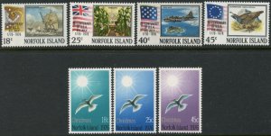 NORFOLK ISLAND Sc#194-200 1976 Two Complete Sets OG Mint LH & NH