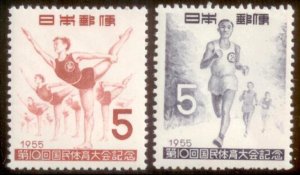 Japan 1955 SC# 614-5 MNH-OG E48