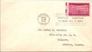 United States, Montana, First Day Cover, Foreign Destinations