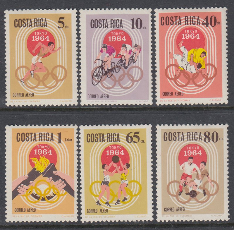 Costa Rica C411-C416 Olympics MNH VF