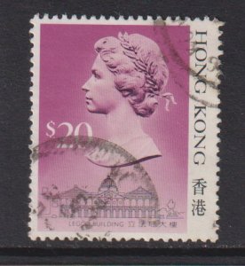 Hong Kong  #503 used 1987   Elizabeth II  landmarks $20  type I