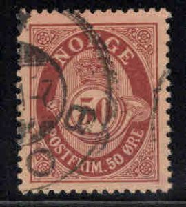 Norway Scott 94 Used Post Horn stamp