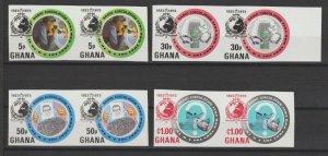 GHANA 1973 SG 682/5 Varieties MNH