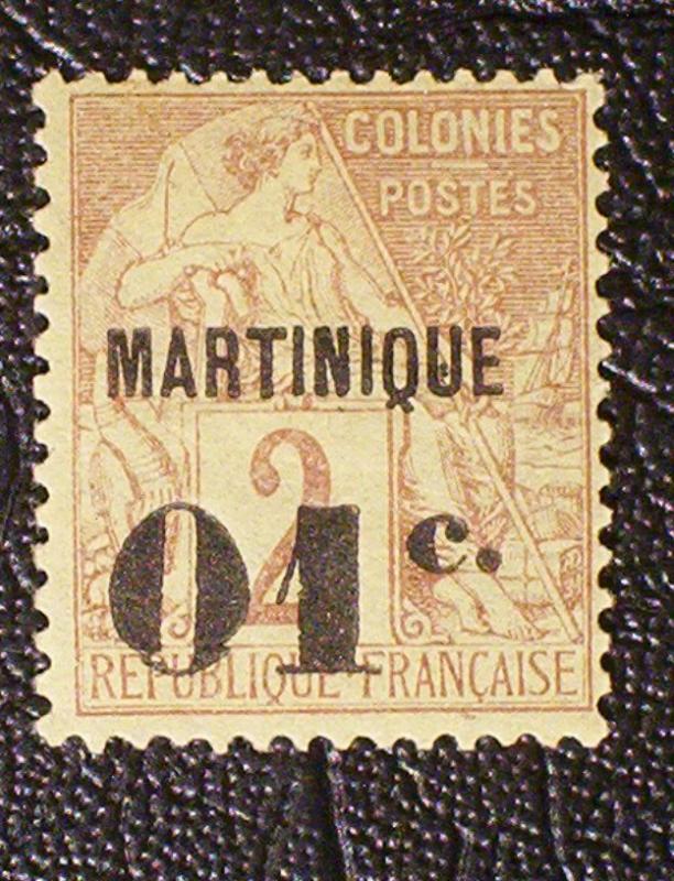 Martinique Scott #9 unused