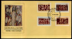 Australia 853-856 U/A FDC