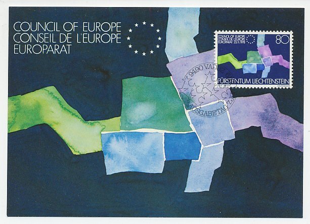 Maximum card Liechtenstein 1979 Council of Europe