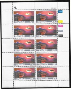 SOUTH AFRICA-TRANSKEI  #183-184 Transkei Airways Sheets of 10 (MNH) CV $22.50