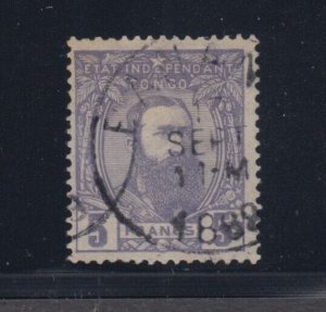 Belgian Congo, Scott 11, used with Banana 1888 cancel