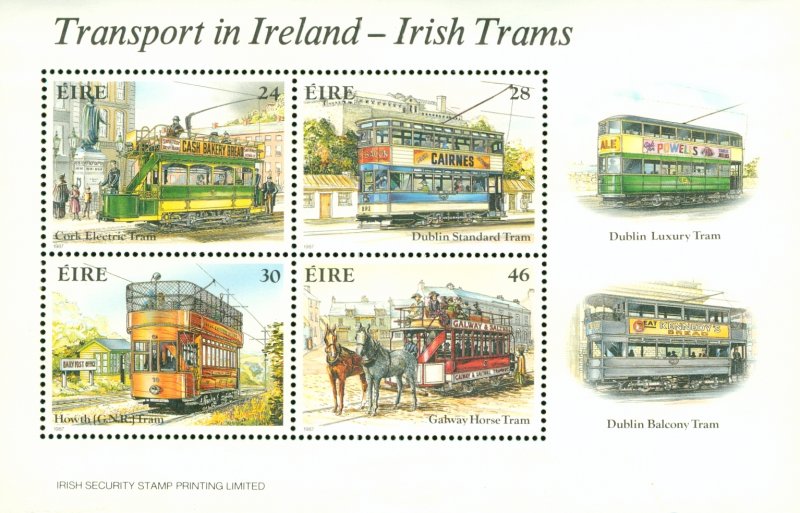 IRELAND  684a  MH SS  SCV $5.50   BIN $2.75  TRAMS