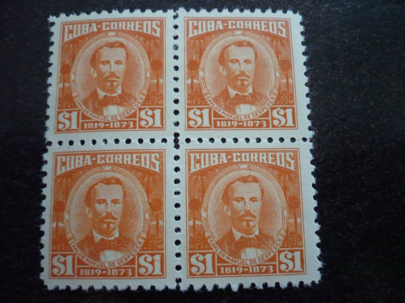 Stamps - Cuba - Scott# 519-528 - Mint Hinged Set of 10 Stamps in Blocks of 4