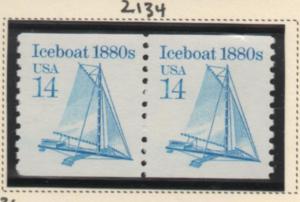 Scott #  2134    MNH   coil  pair