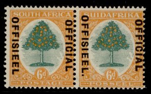 SOUTH AFRICA GV SG O9b, 6d green & orange, LH MINT. Cat