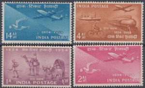 INDIA Sc# 248-51 CENTENARY of INDIA'S POSTAGE STAMPS