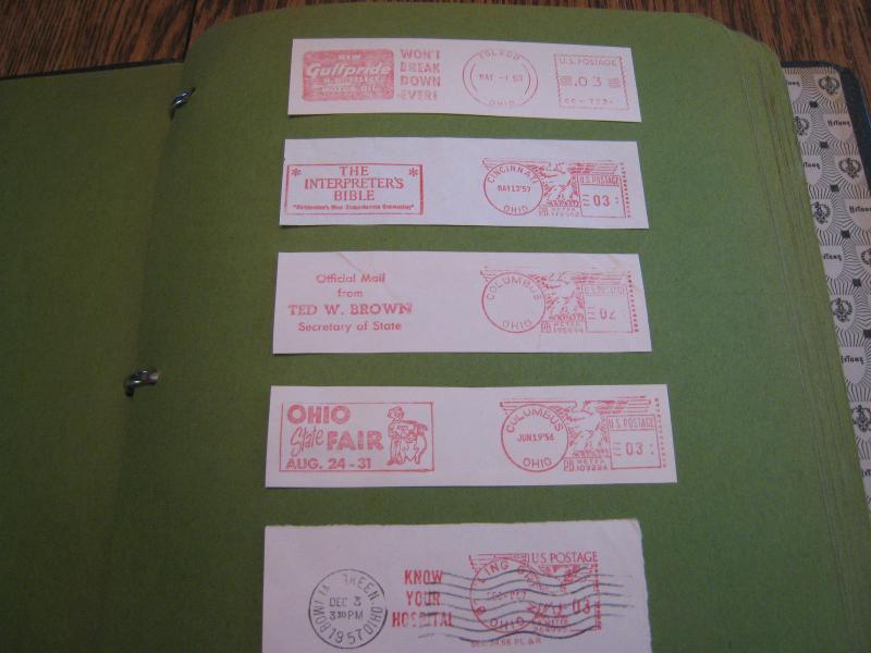 U.S.  COLLECTION OF POSTAGE METERS & POSTAL STICKERS/LABELS