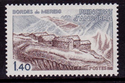 French Andorra 285 MNH - Mountain Village (1981)