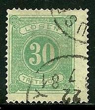 Sweden # J9, Used