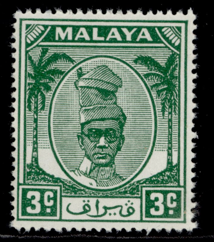 MALAYSIA - Perak GVI SG130, 3c green, NH MINT. 