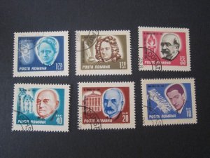 Romania 1967 Sc 1939-44 set FU