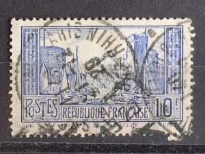 1929 France SC 251 Used, 10f Light Ultramarine, Die 1, Perf 13.5