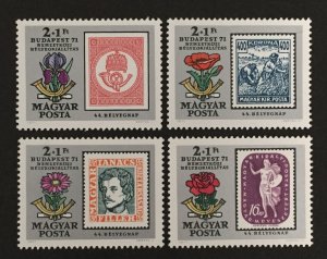 Hungary 1971 #b289-92, Wholesale Lot of 5, MNH, CV $14