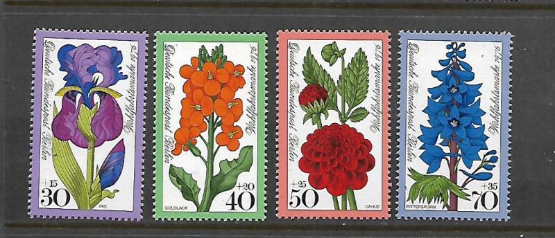 BERLIN, 9NB128-9NB131, MNH, FLOWER TYPE OF 1976