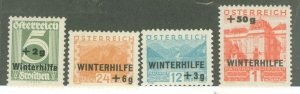 Austria #B118-B121  Single (Complete Set)