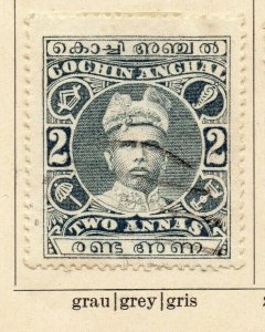 Cochin 1913 Early Issue Fine Used 2a. 322429