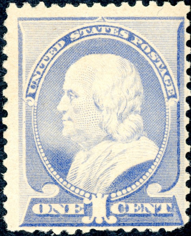 #212 – 1887 1c Franklin, ultramarine. MNH OG F/VF