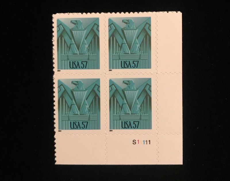 3471A Plate Block of 4, MNH, self adhesive