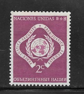 United Nations #3 MNH Single