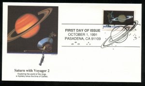 US 2574 Space Exploration - Saturn Voyager 2 UA Fleetwood cachet FDC DP