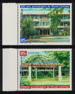 Fr. Polynesia Ecole Centrale 2v Left Margins 2001 MNH SG#895-896