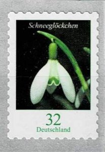 Germany 2022, Sc.# 3262-3 MNH, Flower: Snowdrop; Red clover, self-adh