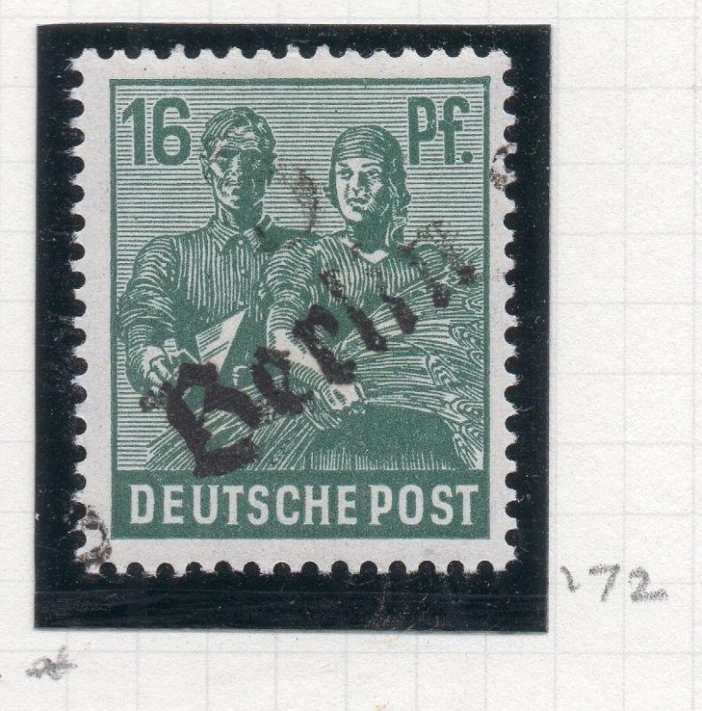 Germany Russian Zone 1945 Berlin Optd Issue Fine Mint Hinged 16pf. 240104