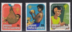 Papua New Guinea # 509-511, IYC Year, Mint NH