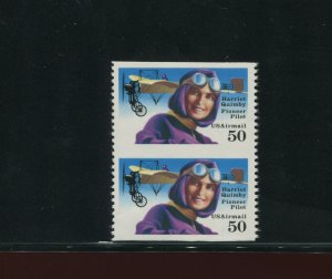 Scott C128a Airmail Imperf Between ERROR Pair of 2 Stamps NH with PF Cert