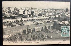 1923 Rabat French Morocco Real picture postcard Cover To Rouen France City View