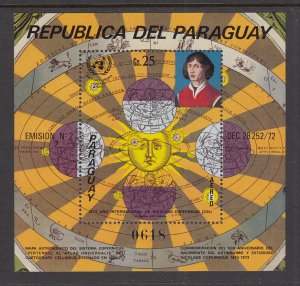 Paraguay C358 Copernicus Souvenir Sheet MNH VF