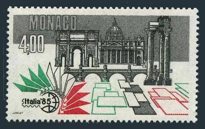 Monaco 1487,MNH.Michel 1712. ITALIA-1985.St Peter Cathedral.Temple of Castor.