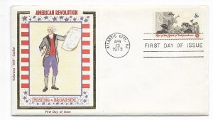 US 1477 8c Broadside on FDC Colorano Silk Cachet ECV $125.00