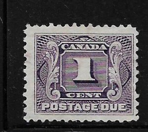 CANADA, J1, HINGED, NO GUM, POSTAGE DUE STAMP
