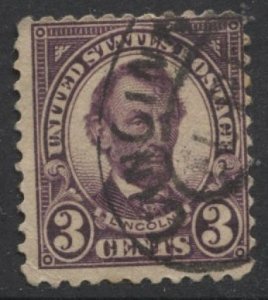 STAMP STATION PERTH USA #555 Lincoln Issue Used 1922-1925