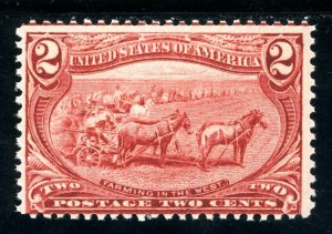 USAstamps Unused FVF US 1898 Trans-Mississippi Farming Scott 286 OG MNH