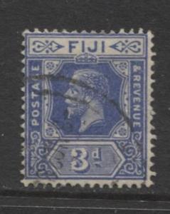 Fiji - Scott 99 - KGV - Definitive - 1922 - Used - Single 3p Stamp