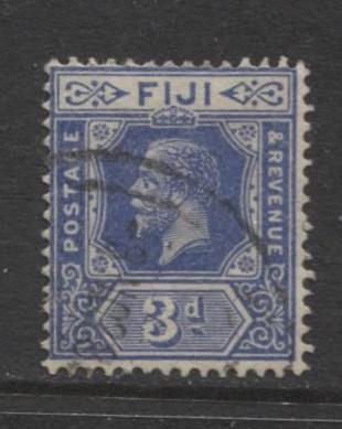 Fiji - Scott 99 - KGV - Definitive - 1922 - Used - Single 3p Stamp