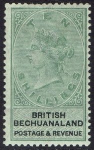 BECHUANALAND 1888 QV 10/- 